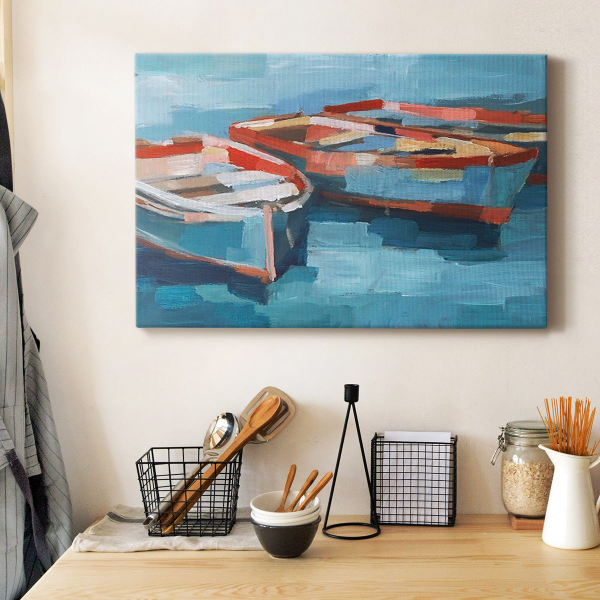 Primary Boats II - Canvas Art Print