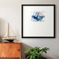 Dancing Blue I Premium Framed Print Double Matboard