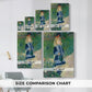 Size comparison chart for canvas art prints, showing multiple size options.