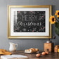 Merry Christmas Chalkboard Premium Framed Print - Ready to Hang