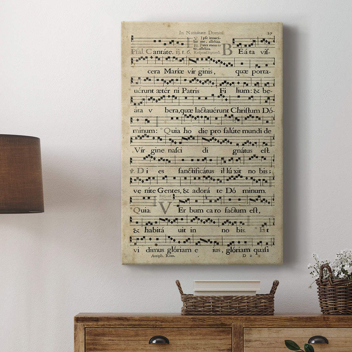 Vellum Songbook IV Premium Gallery Wrapped Canvas - Ready to Hang