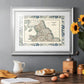 Bordered Map of England & Wales Premium Framed Print - Ready to Hang