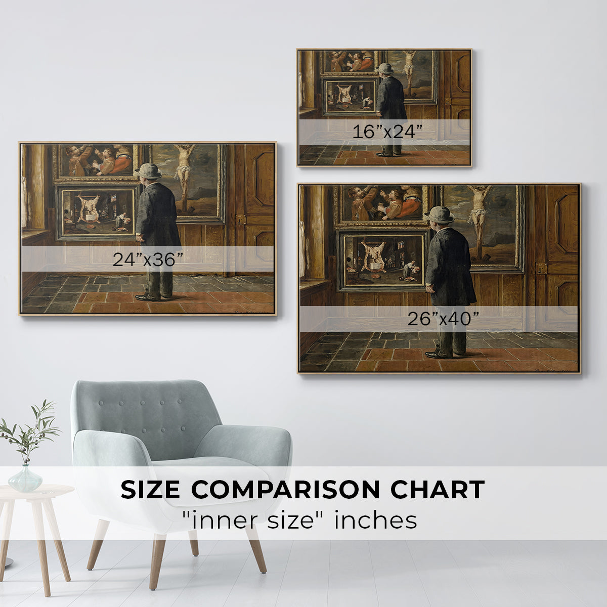 The Picture Lover, 1884 - Floater Framed Canvas Print