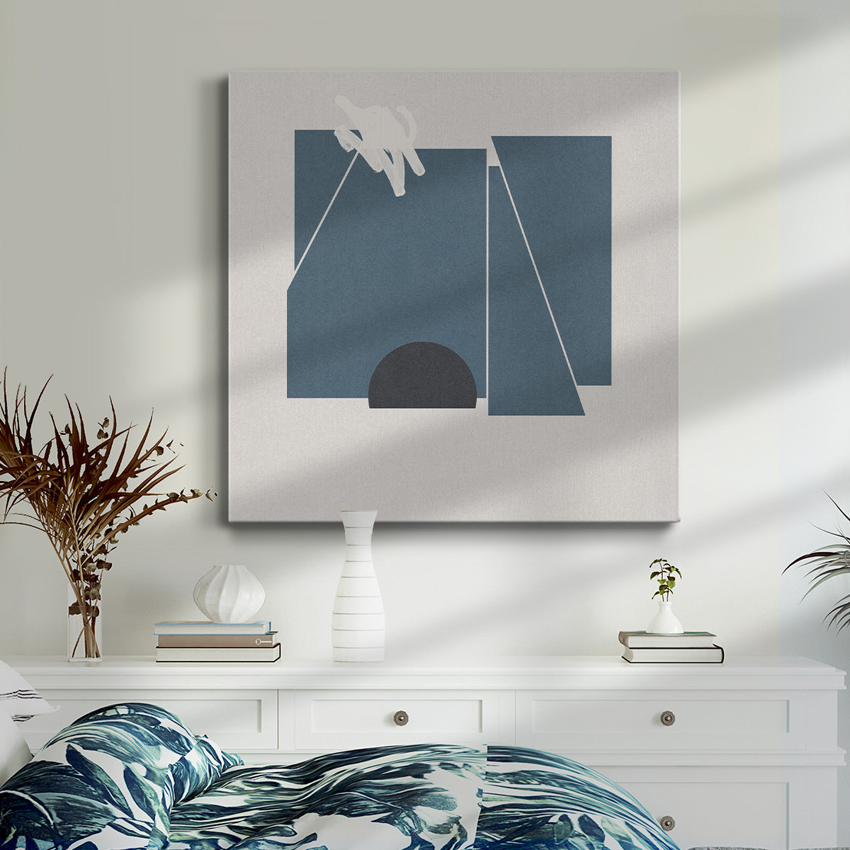 Blue Felt II - Canvas Art Print