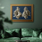 Conch Shells on Navy II Premium Framed Canvas- Ready to Hang