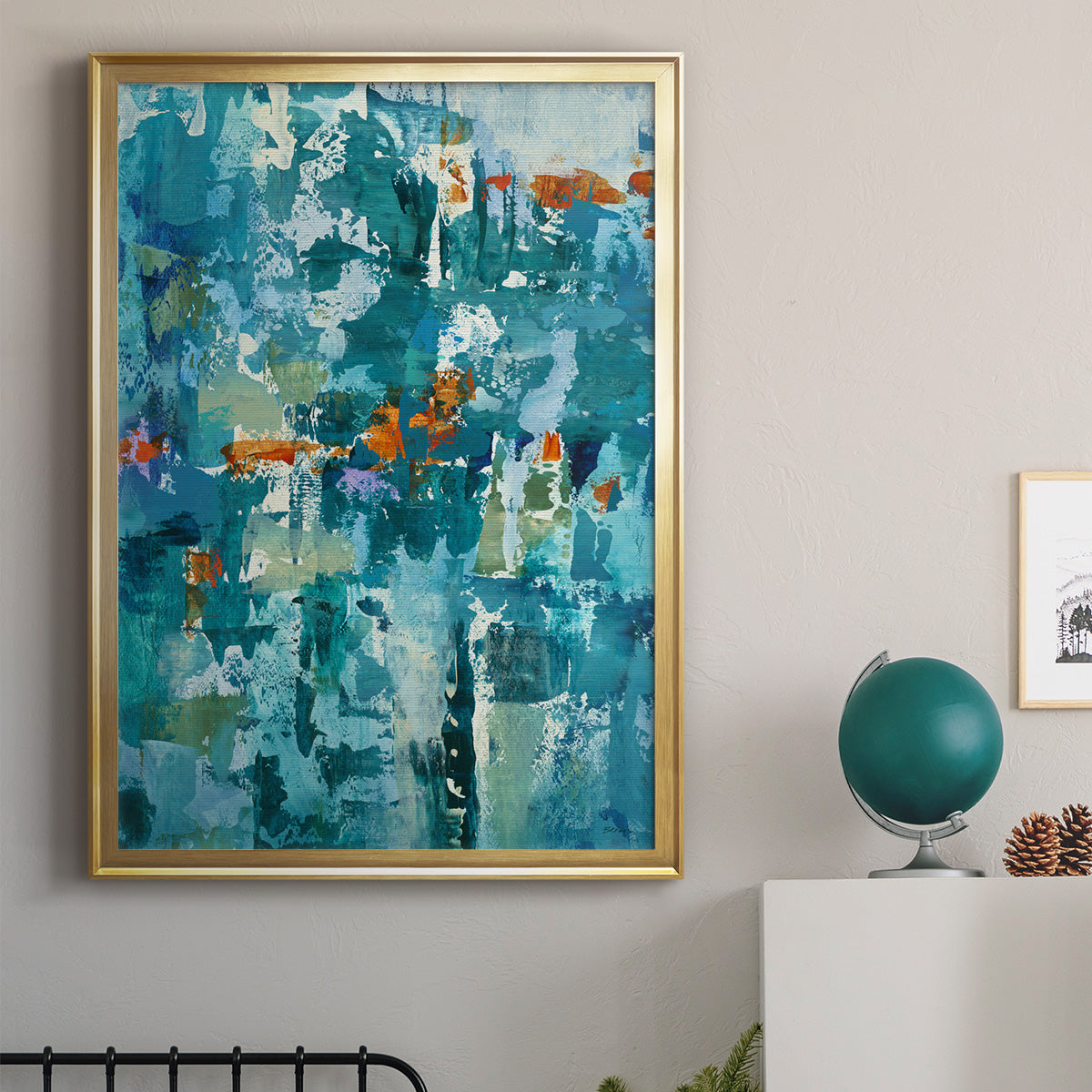 Reticent I - Modern Framed Canvas Print