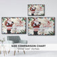 Christmas Par Avion Collection A - Framed Gallery Wrapped Canvas in Floating Frame