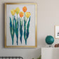 Tulips in a Row II - Modern Framed Canvas Print