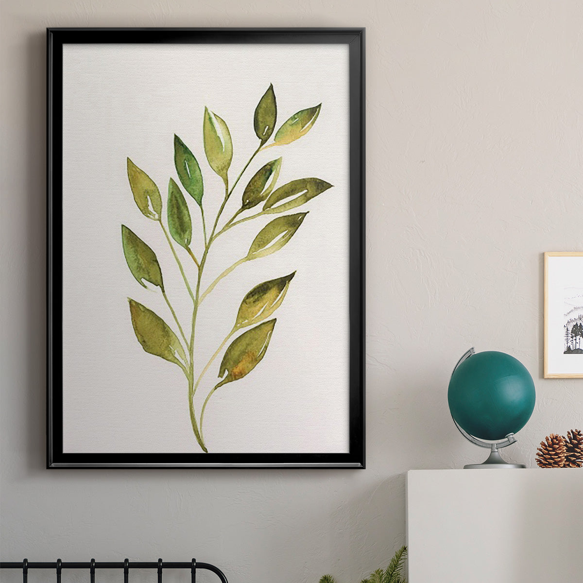 Single Twig I - Modern Framed Canvas Print