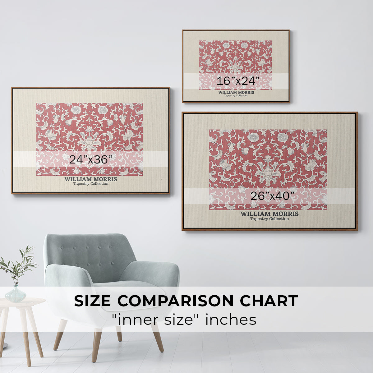 Examples of Chinese Ornament, Pl. XCV (Morris Inspired), 1867 - Floater Framed Canvas Print