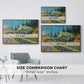 Orchard in Blossom, Bordered by Cypresses, 1888 - Floater Framed Canvas Print