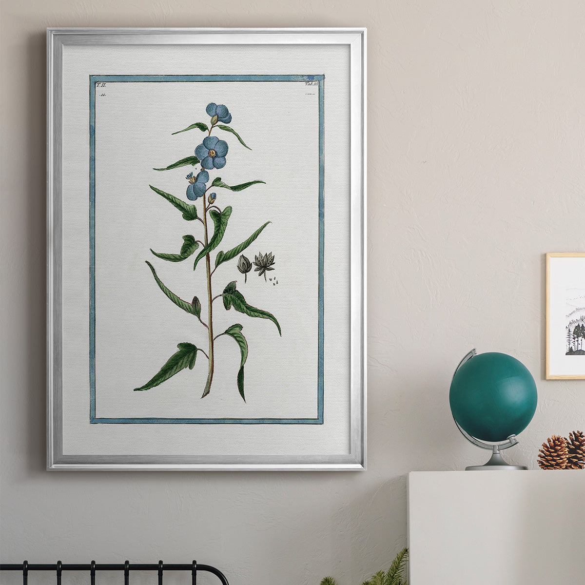 Shabby Chic Botanical I - Modern Framed Canvas Print