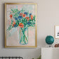 Painterly Soft Bouquet II - Modern Framed Canvas Print