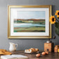 Autumn River Crossing II - Modern Framed Art Print