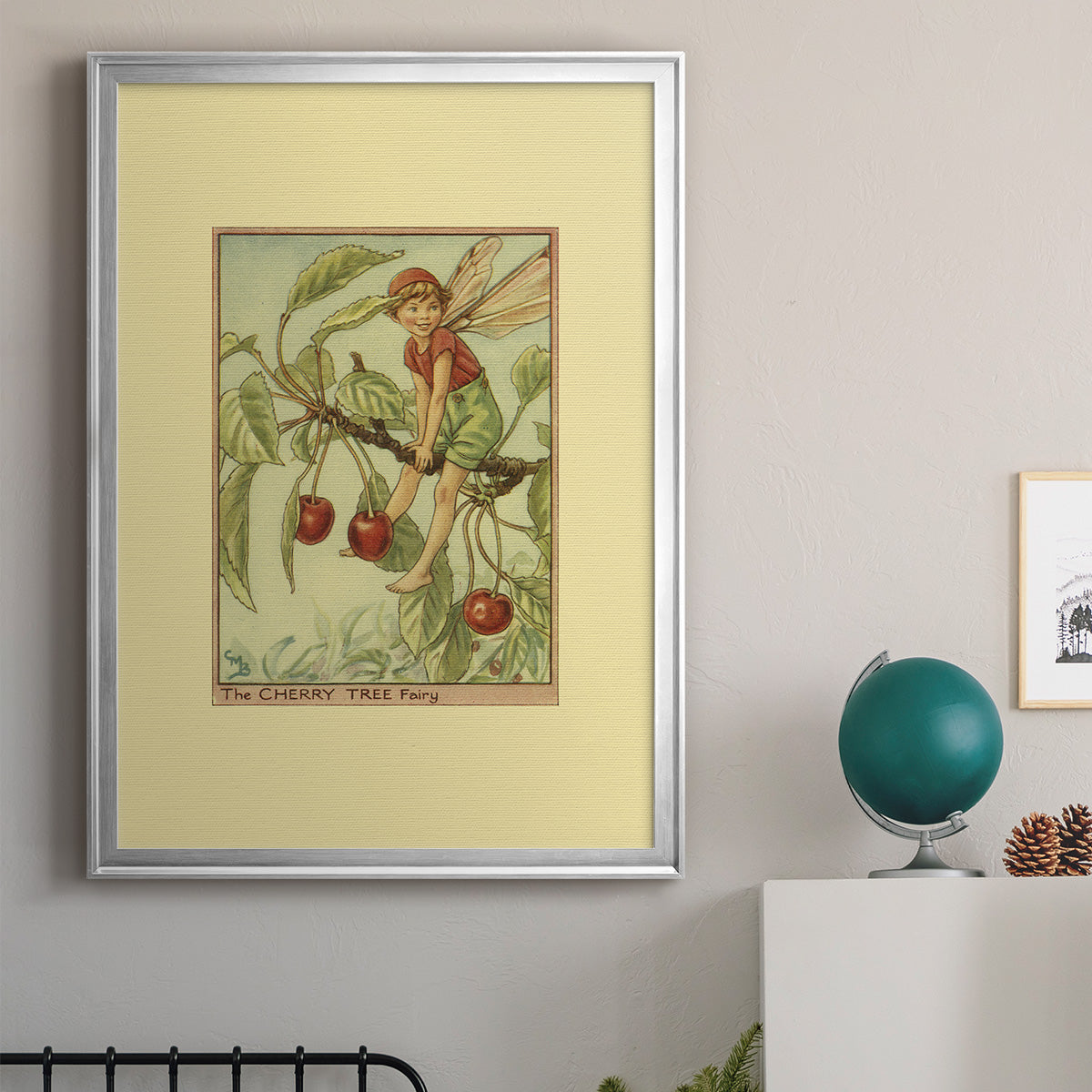 The Cherry Tree Fairy - Modern Framed Canvas Print