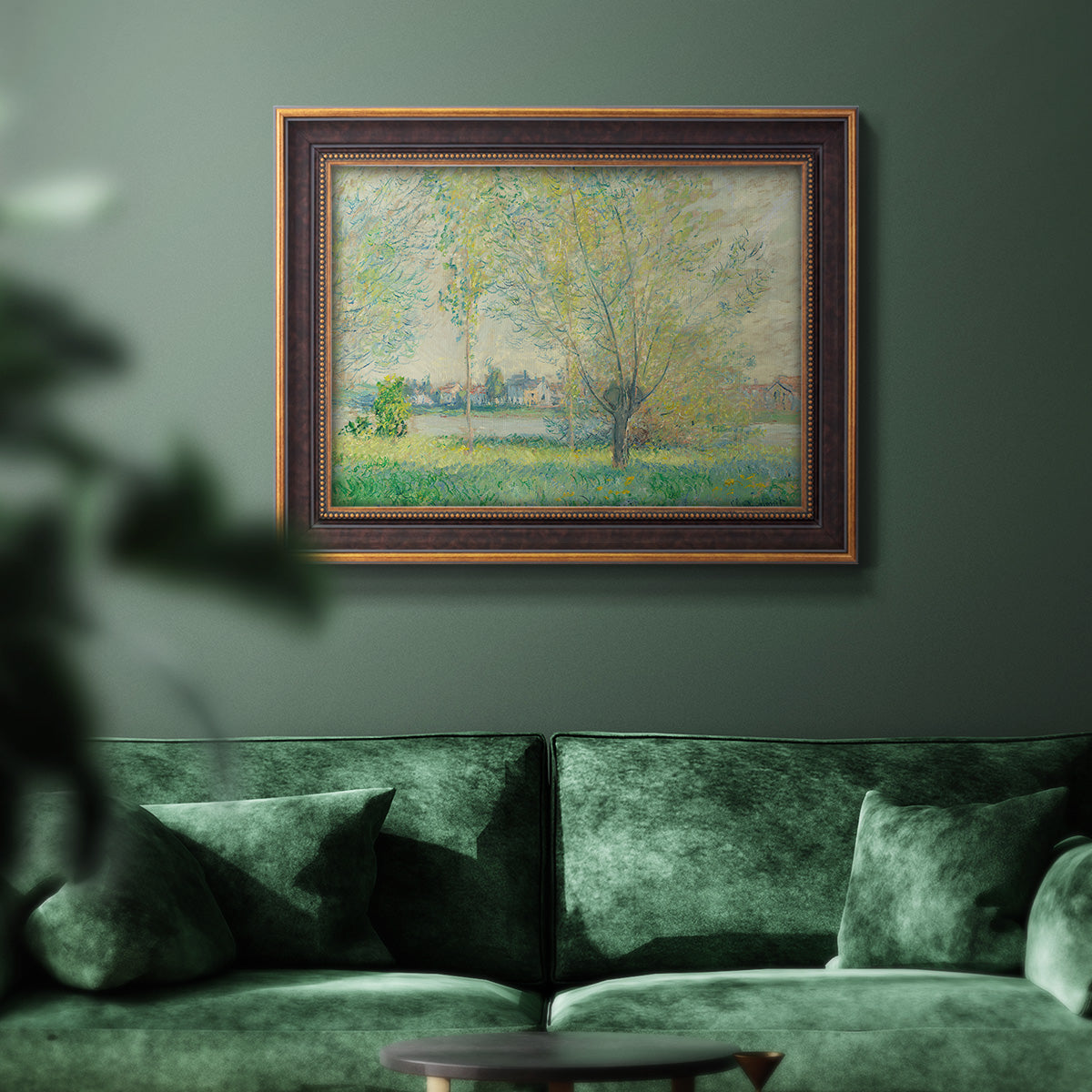 The Willows, 1880 - Ornate Framed Canvas Print