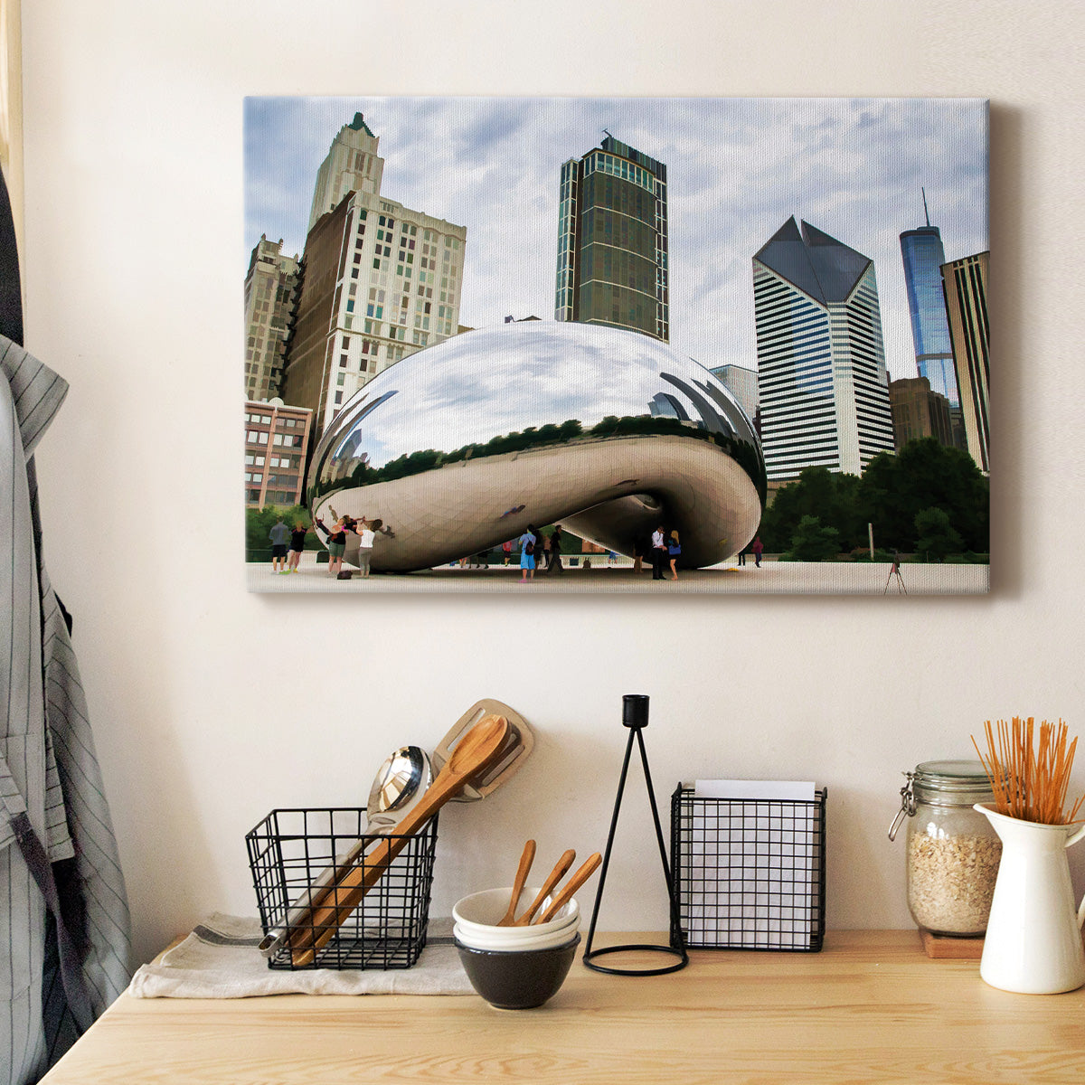 Cloud Gate Chicago - Canvas Art Print