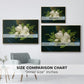 Giant Magnolias on a Blue Velvet Cloth, c. 1890 - Floater Framed Canvas Print