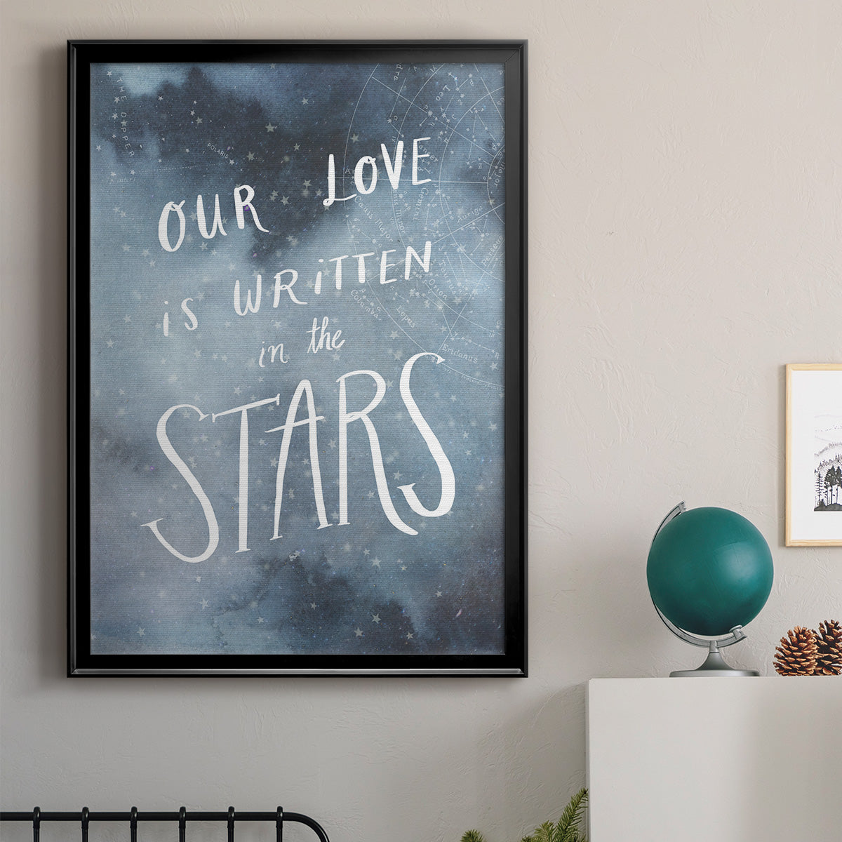 Celestial Love IV - Modern Framed Canvas Print