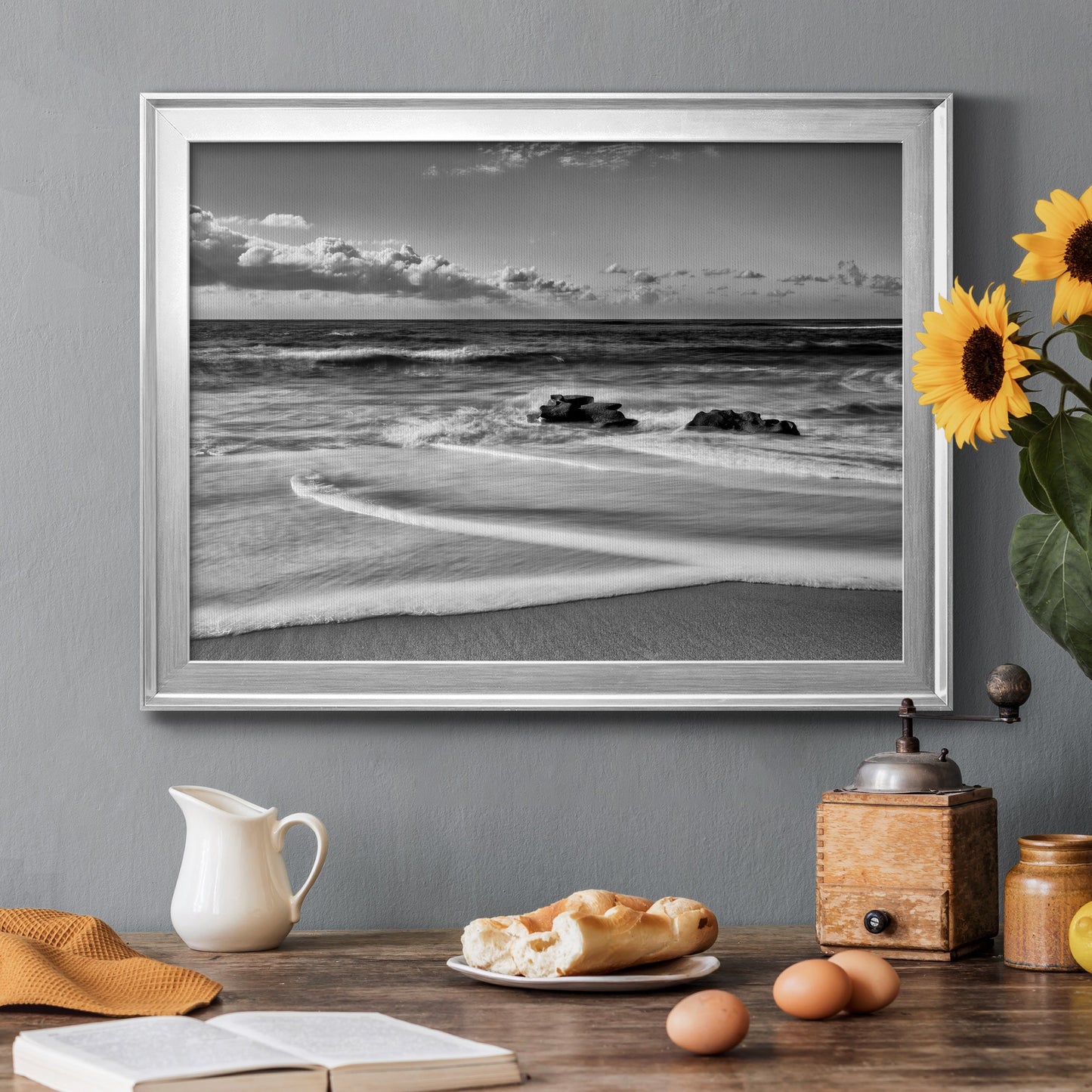 Whispering Sands Beach Premium Classic Framed Canvas - Ready to Hang