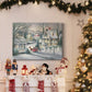 Village Sleigh Ride - Premium Gallery Wrapped Canvas  - Ready to Hang