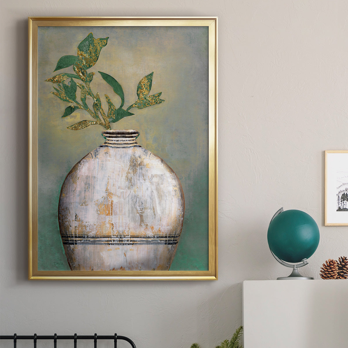 Global Vessel II - Modern Framed Canvas Print