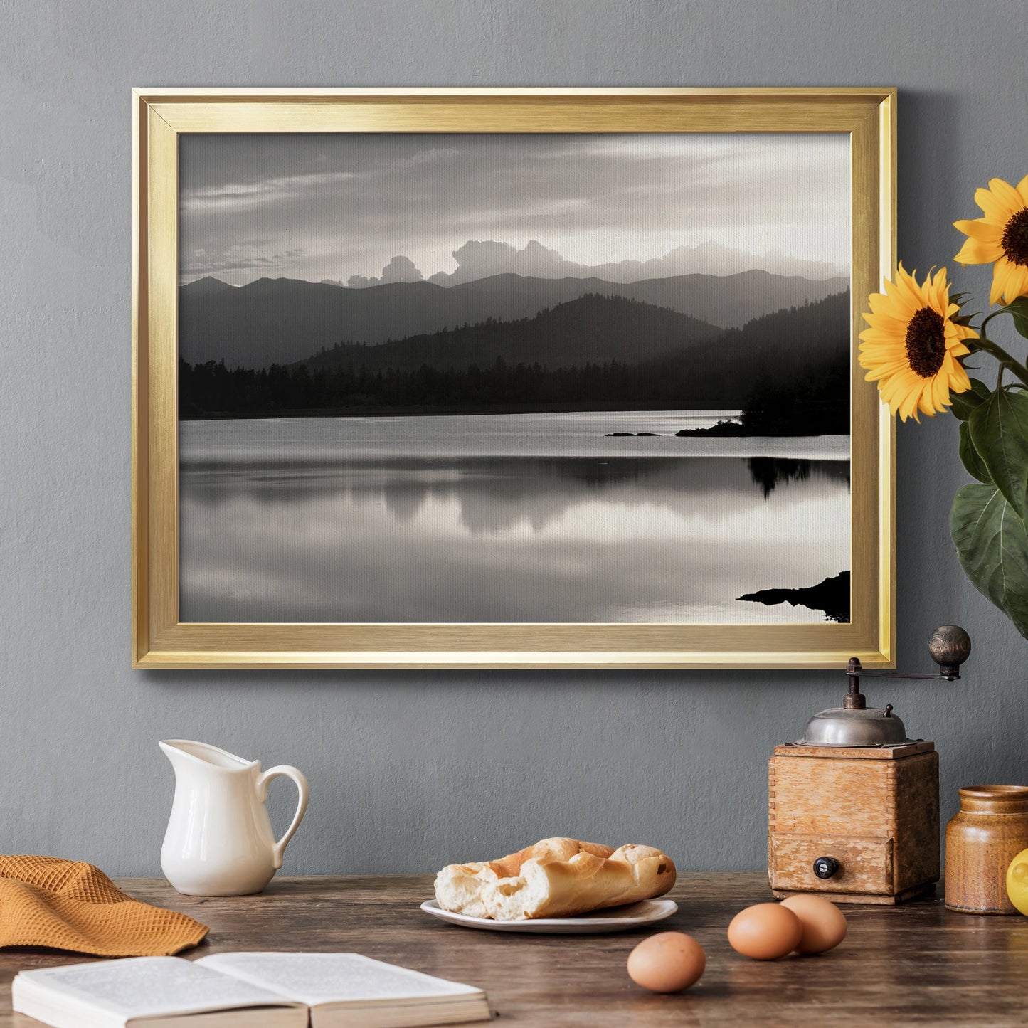 Salish Mountains Premium Classic Framed Canvas - Ready to Hang