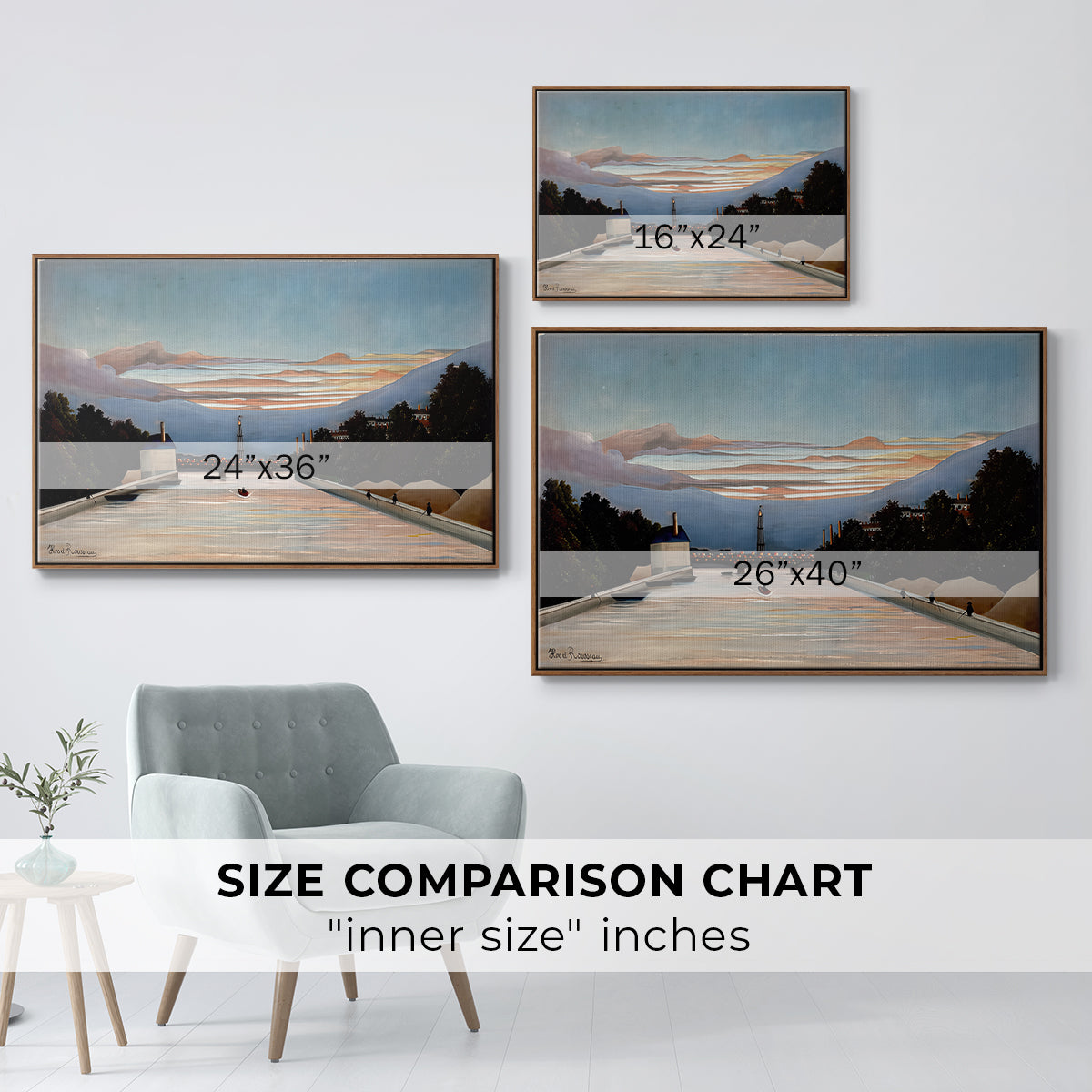 The Eiffel Tower, c. 1898 - Floater Framed Canvas Print