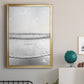 Serene Shore - Modern Framed Canvas Print