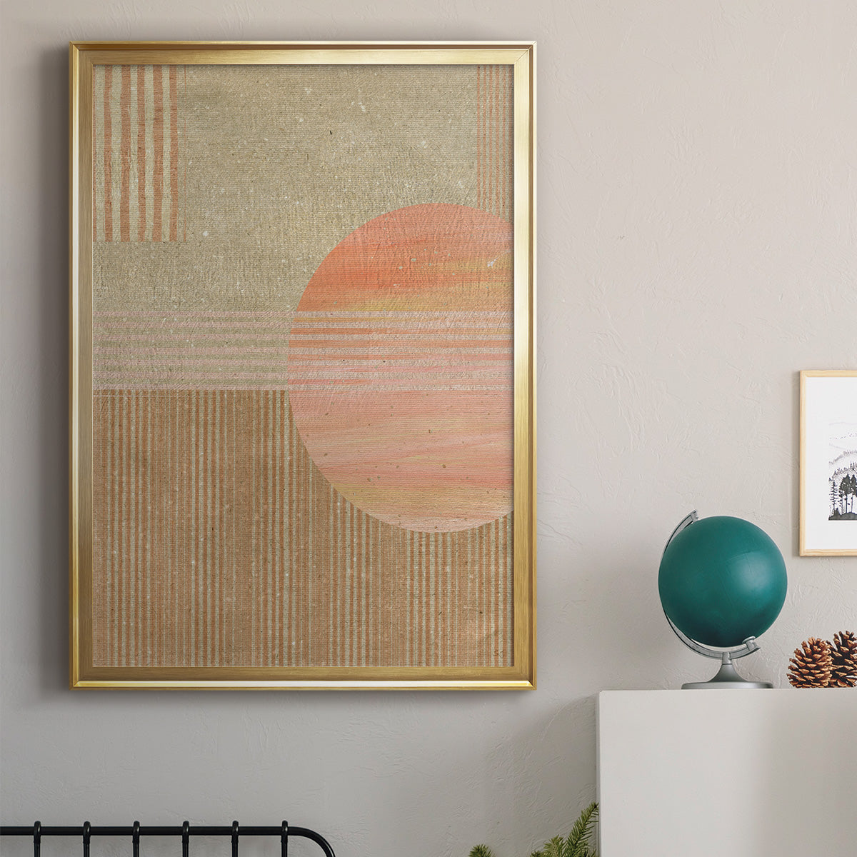 Adobe Sunrise II - Modern Framed Canvas Print