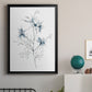 Indigo Sketch II - Modern Framed Canvas Print
