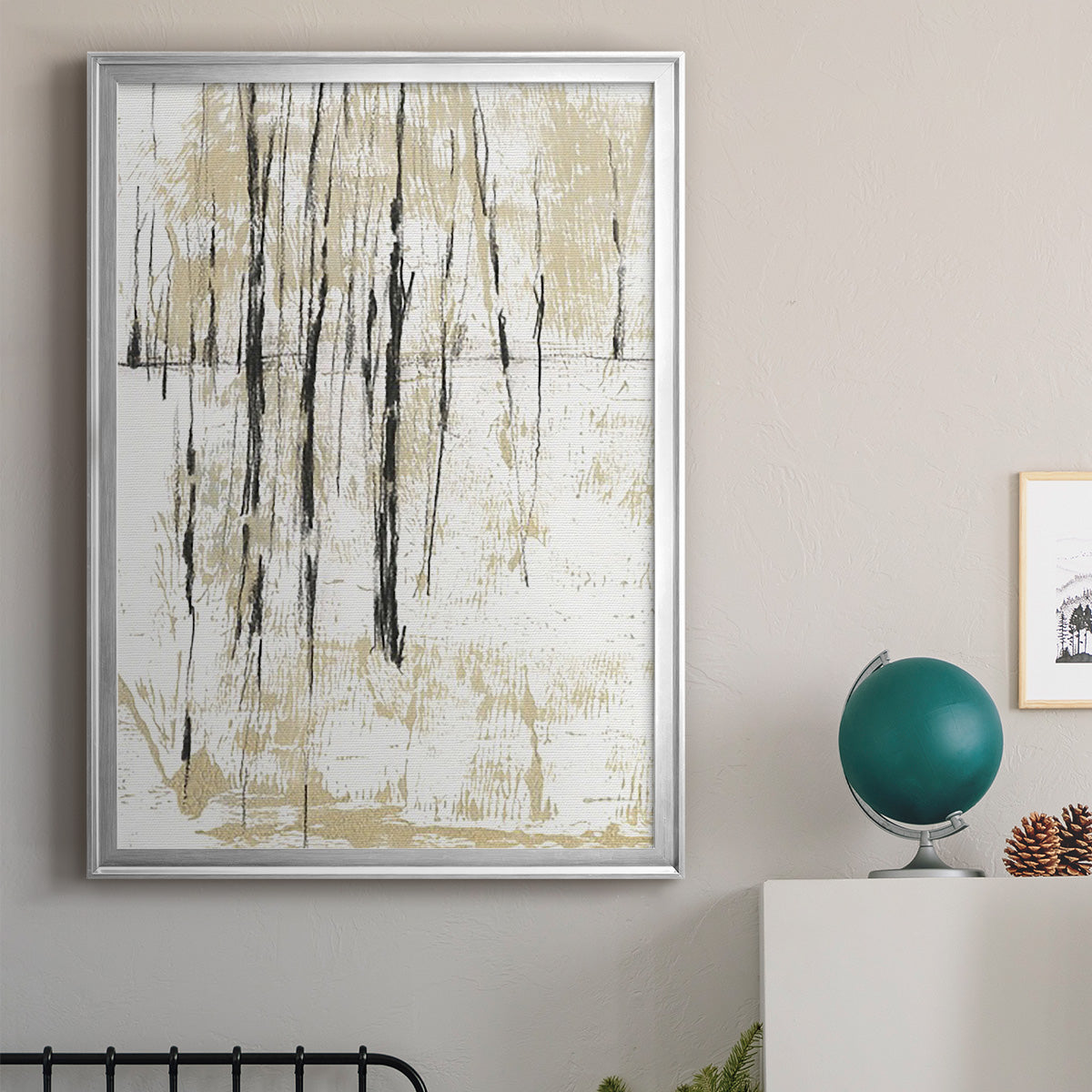 Gilded Forest II - Modern Framed Canvas Print