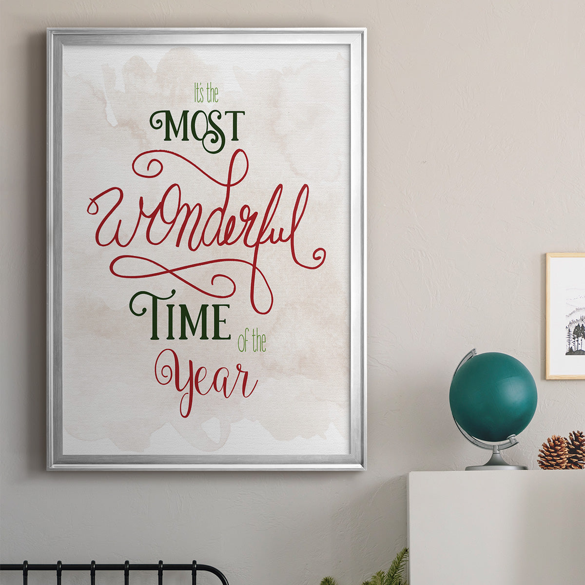 Wonderful Time of the Year - Modern Framed Canvas Print