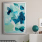 Teal Composition II - Modern Framed Canvas Print