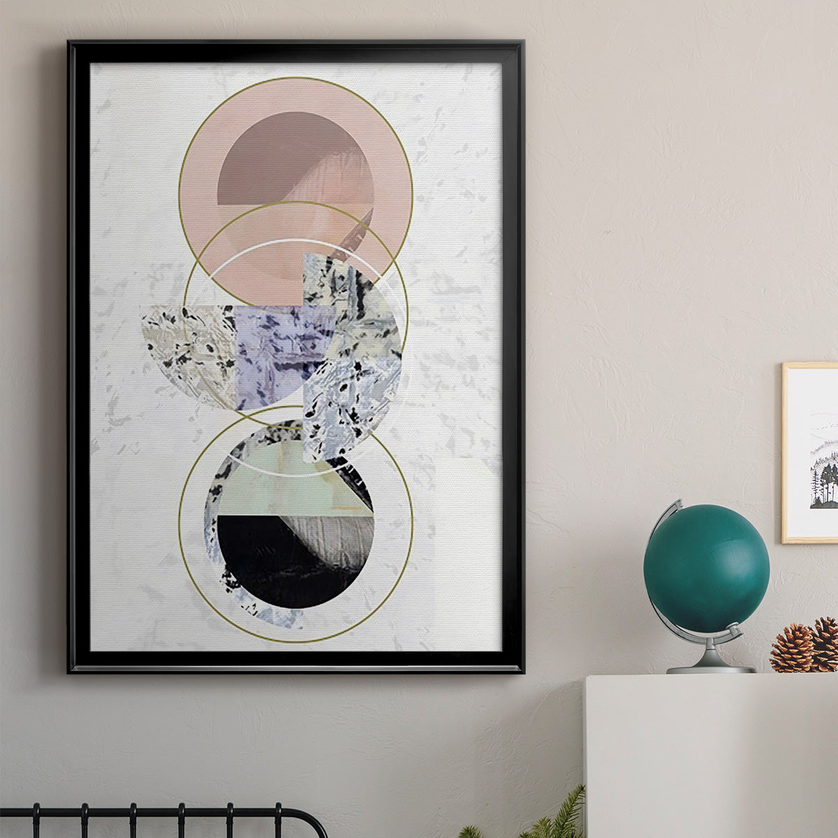 Inner Circles I - Modern Framed Canvas Print