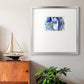 Blue Flow- Premium Framed Print Double Matboard