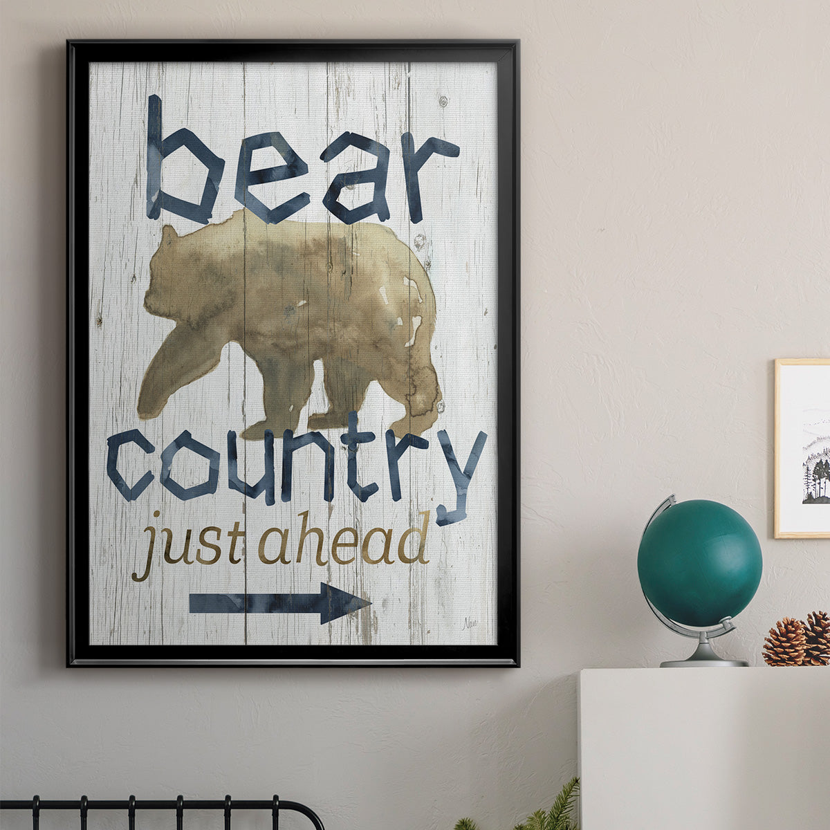 Bear Country - Modern Framed Canvas Print