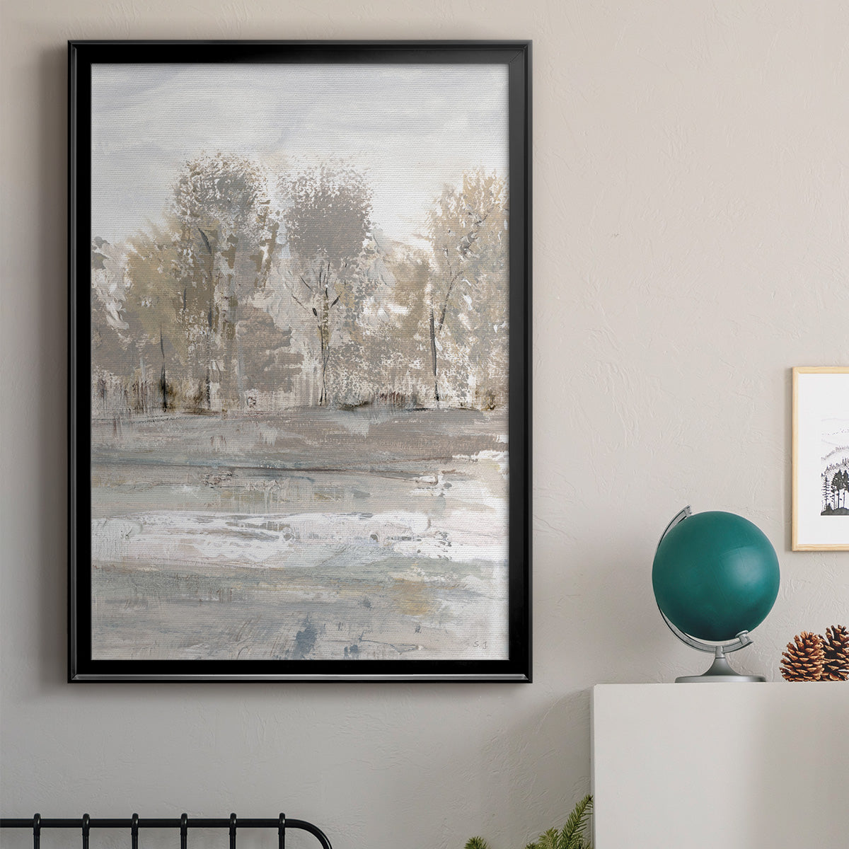 Meadow's Edge I - Modern Framed Canvas Print