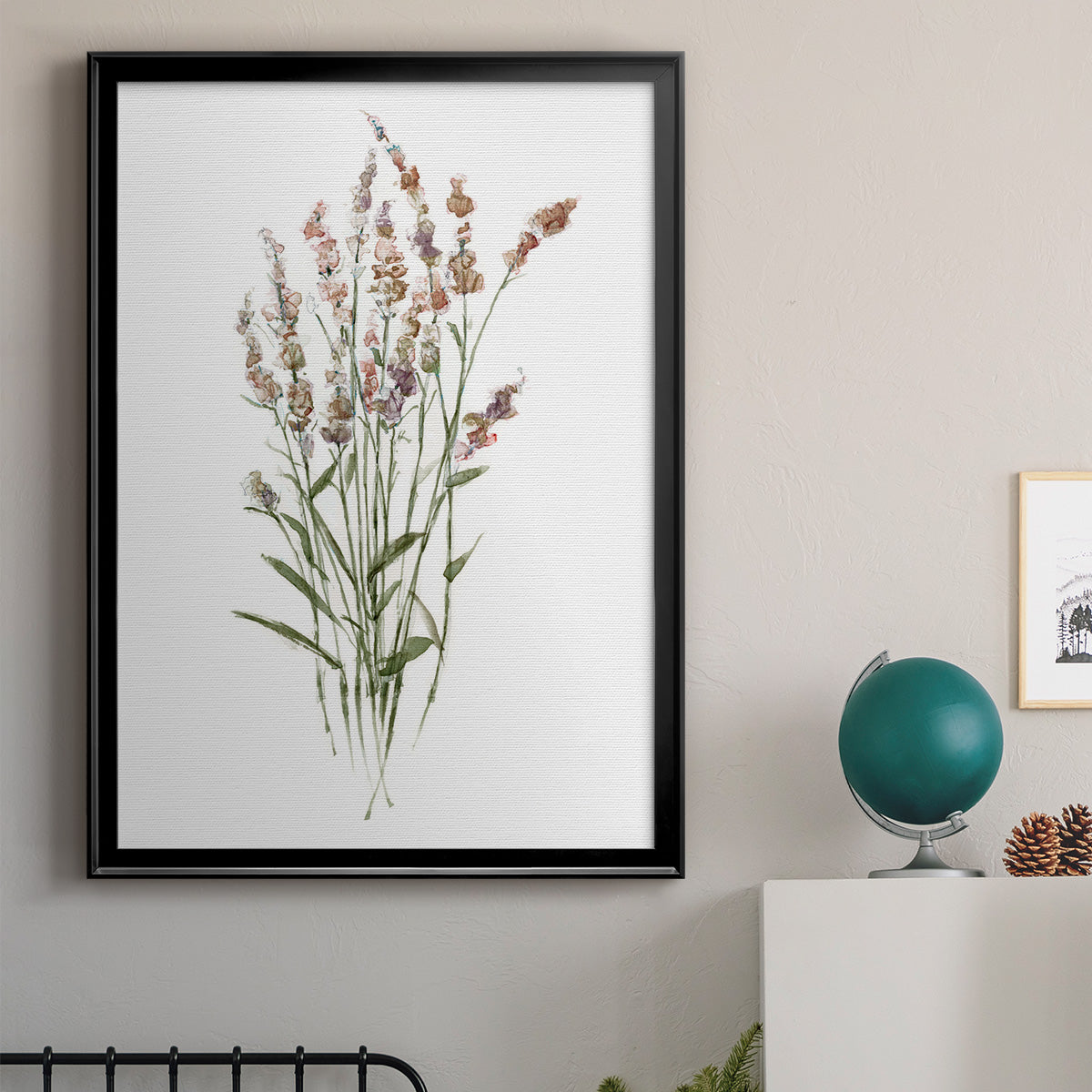 Dainty Botanical II - Modern Framed Canvas Print