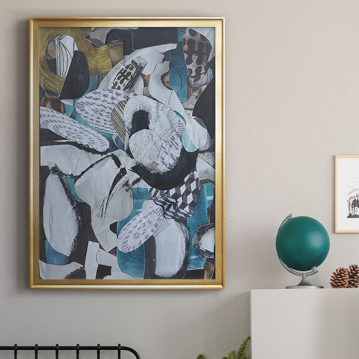 Hawaiian Beach Glass - Modern Framed Canvas Print