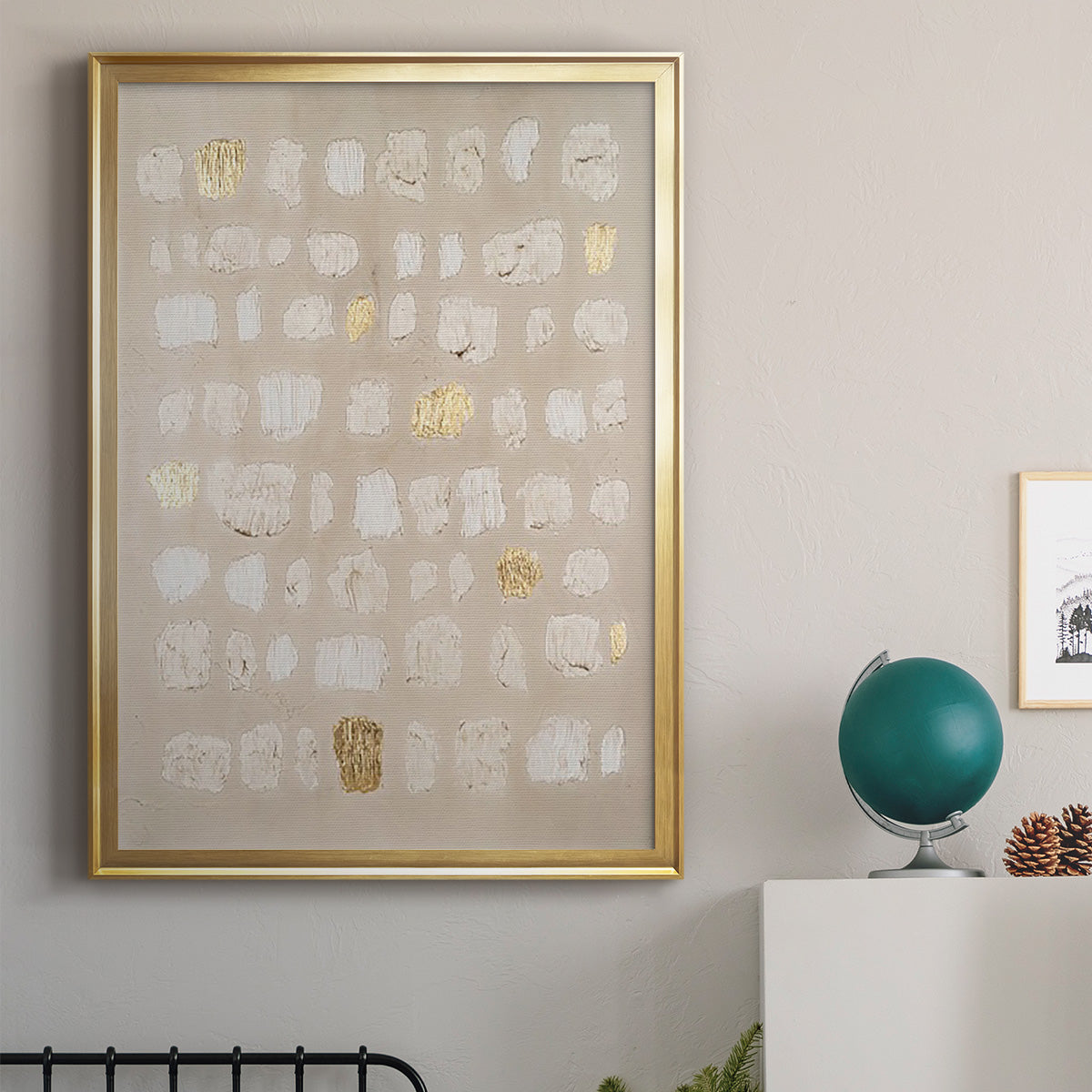 Embellished Cobblestone I - Modern Framed Canvas Print