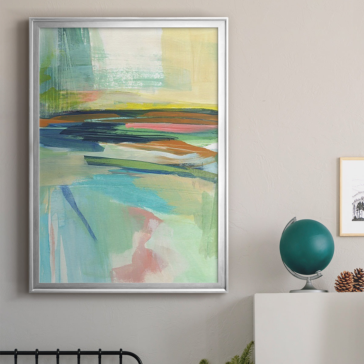 Radiant Horizon II - Modern Framed Canvas Print