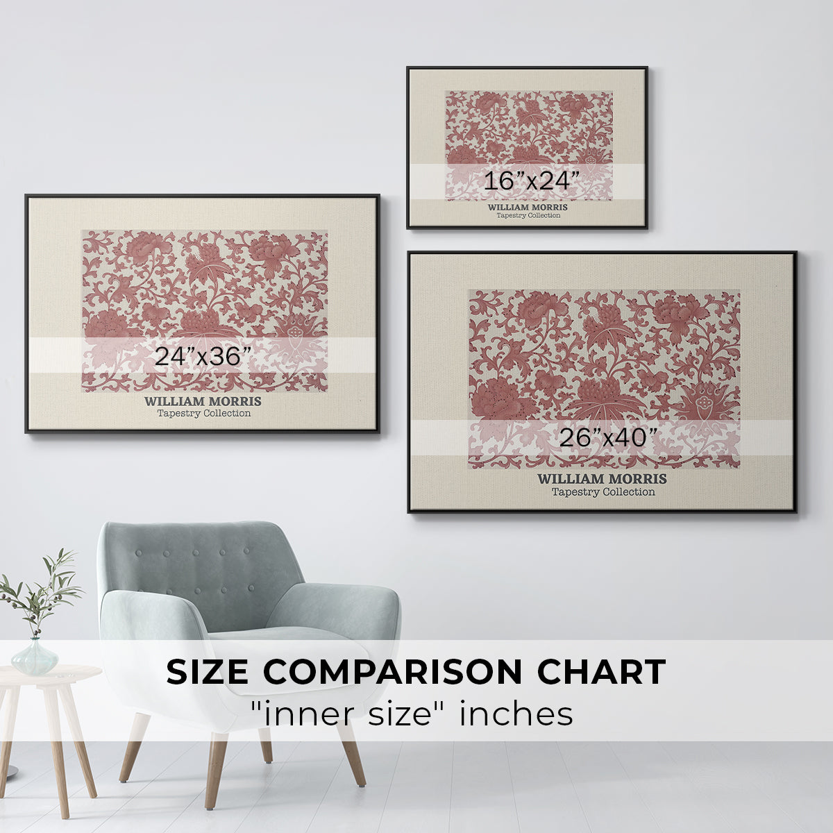 Examples of Chinese Ornament, Pl. XCIII (Morris Inspired), 1867 - Floater Framed Canvas Print
