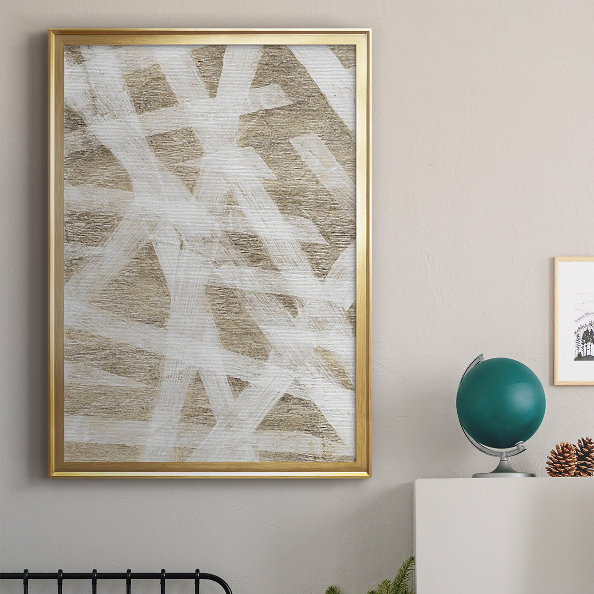 Splinters - Modern Framed Canvas Print