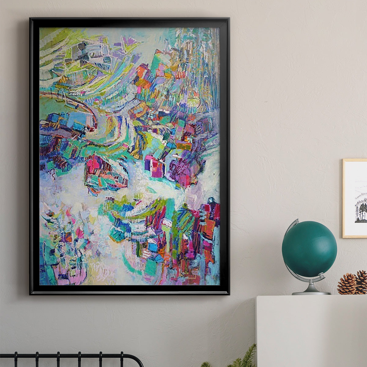 Gathering up the Goddess II - Modern Framed Canvas Print