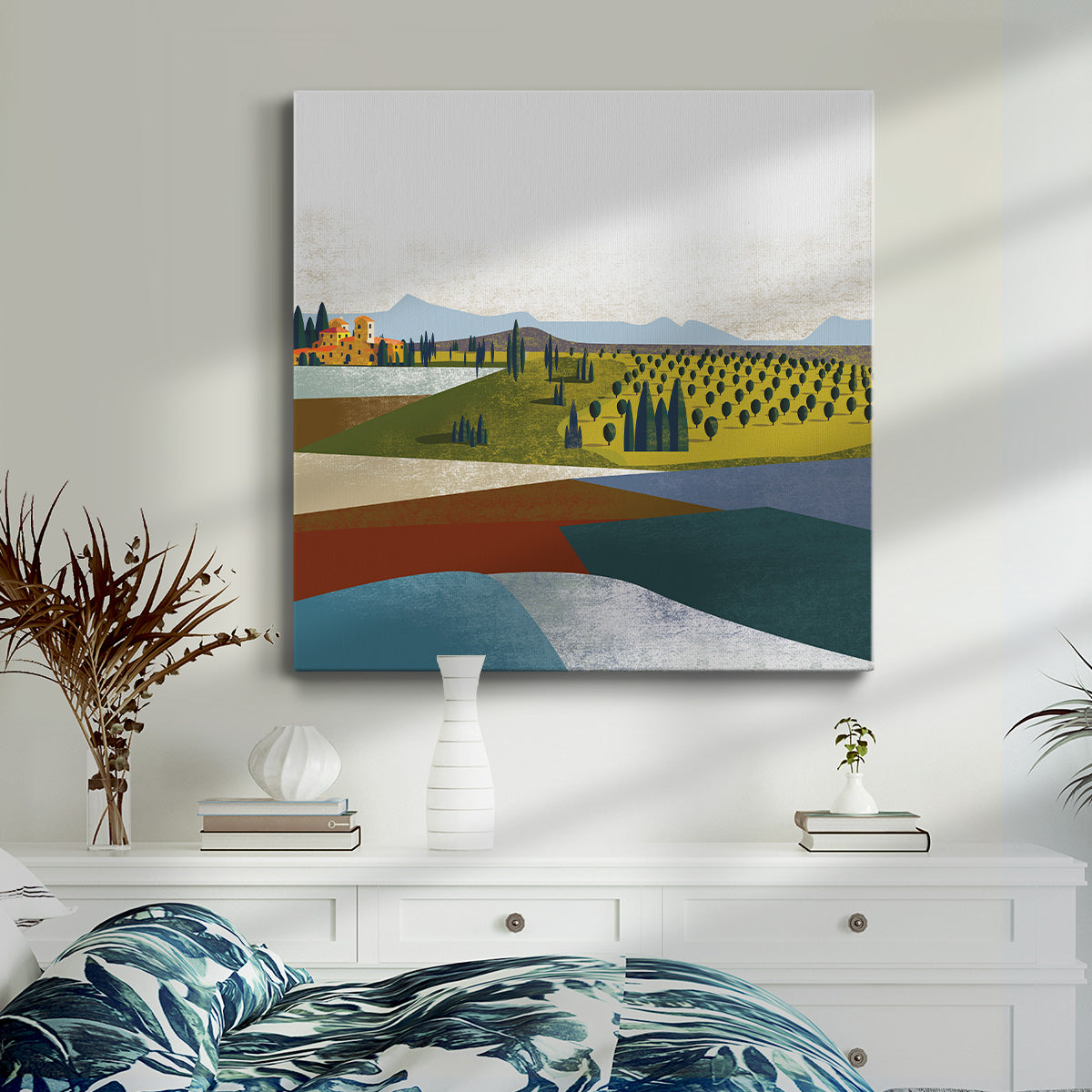 Illustrated Italian Landscape & Nature II-Premium Gallery Wrapped Canvas - Ready to Hang