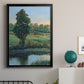 Tree by the Riverbank II - Modern Framed Canvas Print