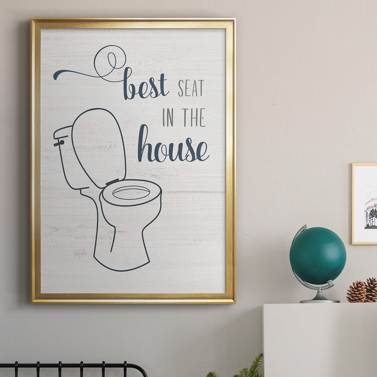 Best Seat - Modern Framed Canvas Print