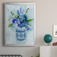 Blue Bouquet II - Modern Framed Canvas Print