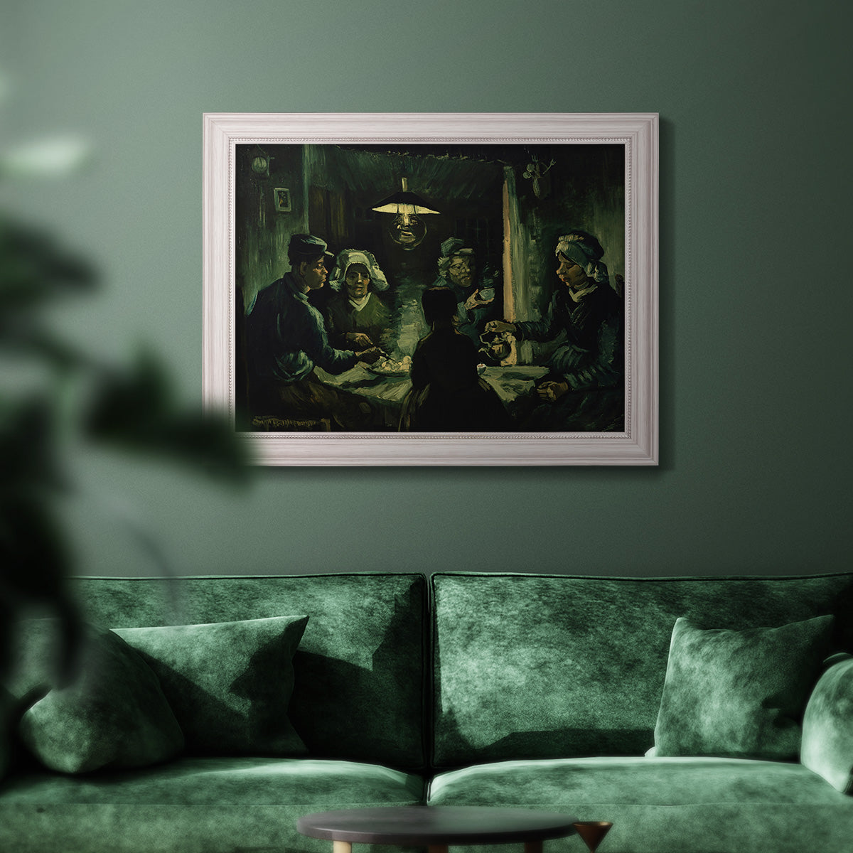 Second Study for the Potato Eaters - Ornate Framed Canvas Print
